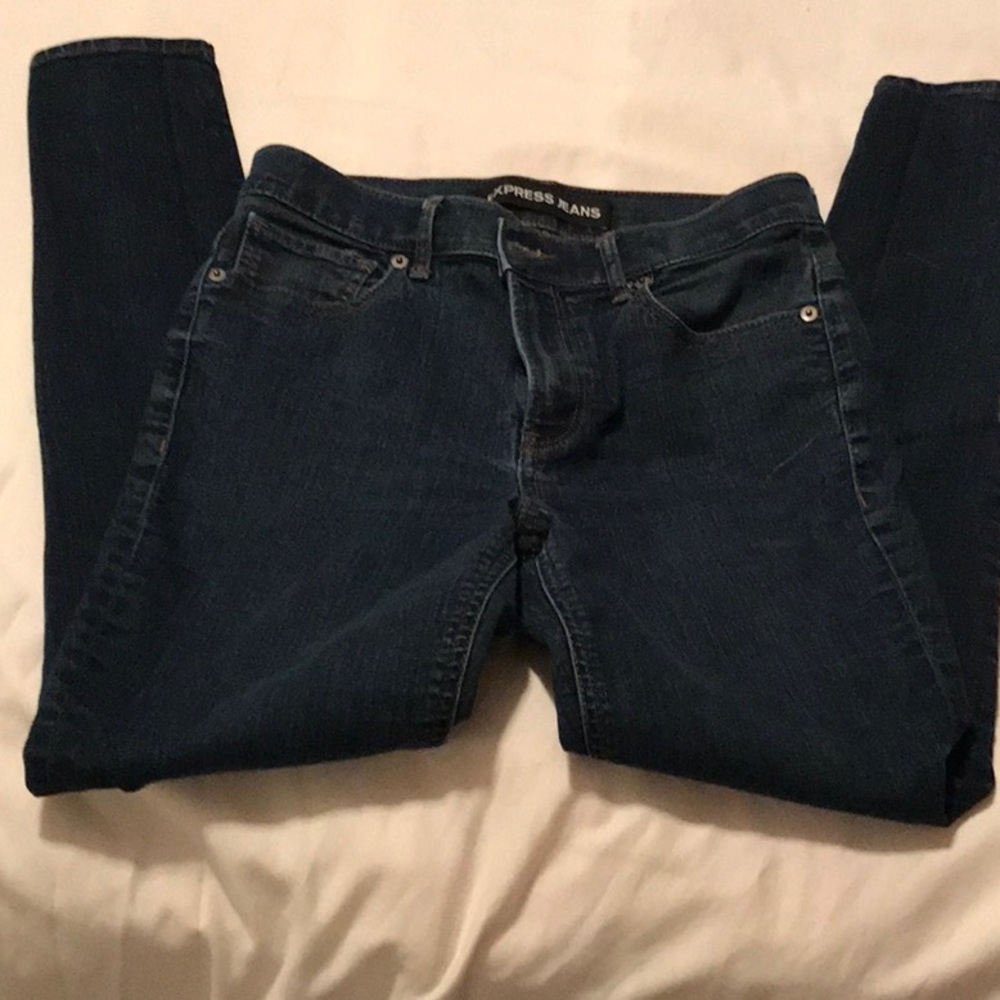 Express Women’s Skinny Jeans Dark Blue